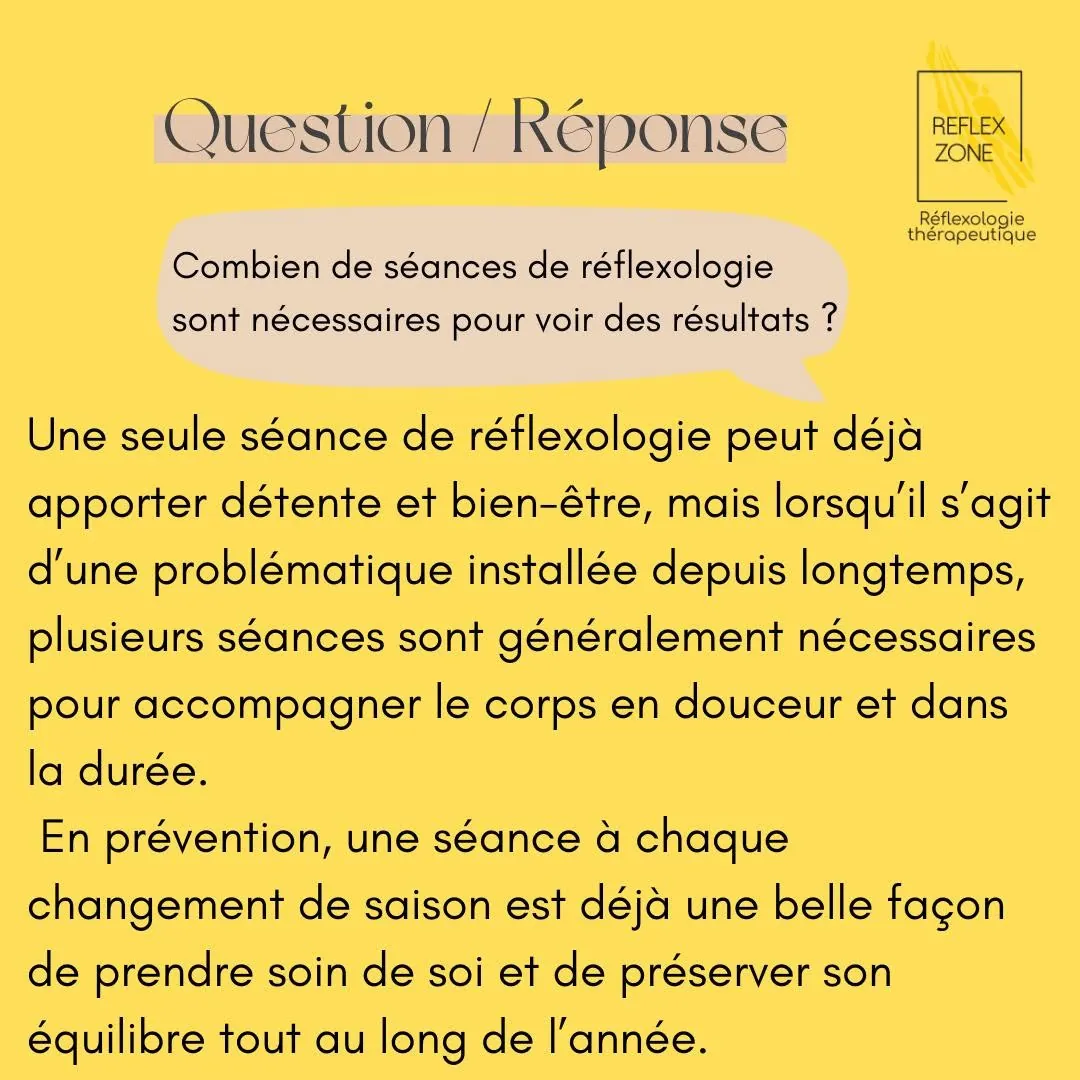 Combien de séances faut-il ?
